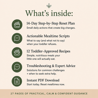 The Picky Eater Reset by Life Guides — 12 toddler-approved recipes and a printable meal plan.