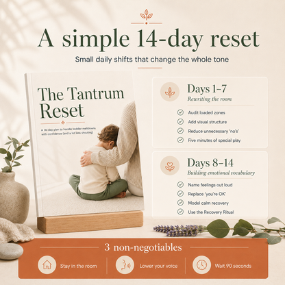 The Tantrum Reset by Life Guides — toddler meltdown guide, instant PDF.